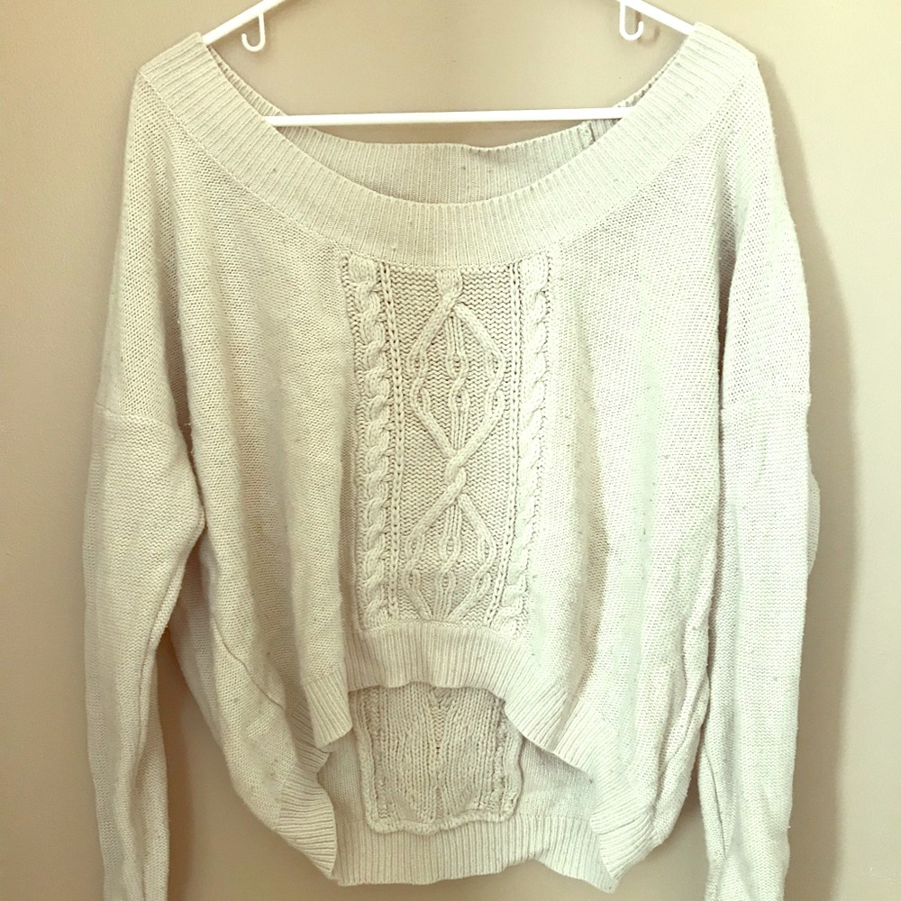 Free People beige sweater